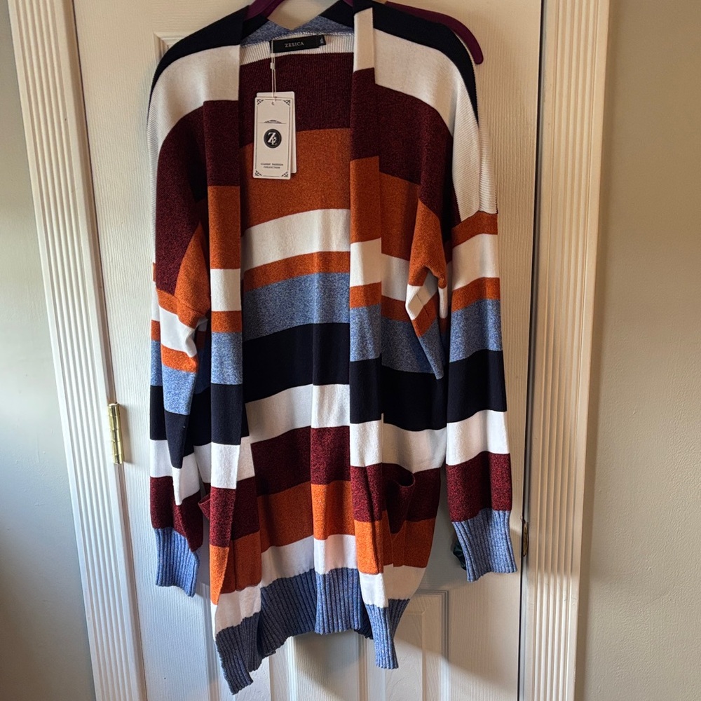Multicolor Striped Cardigan